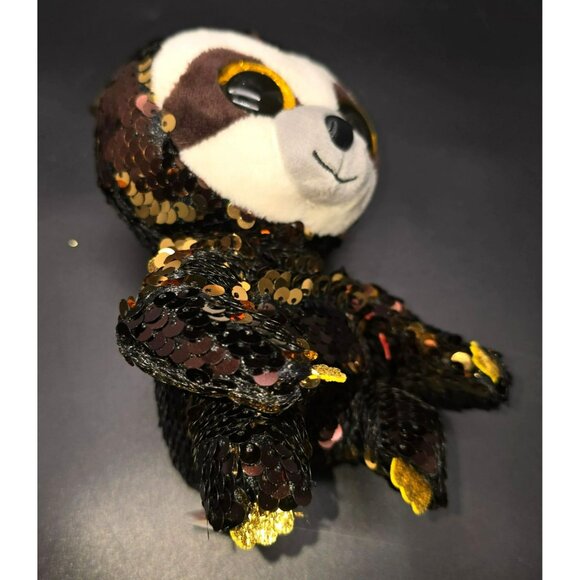 Ty Beanie Boo Dangler Sequin Sloth Plush Toy 6" Sparkle Stuffed Animal JJ3896 - Picture 6 of 7